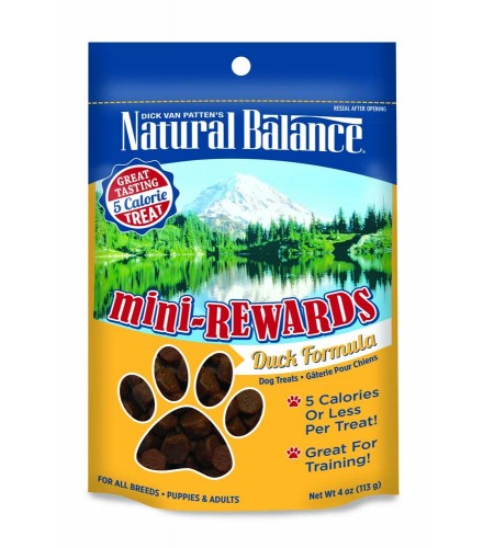 Natural Balance Mini Rewards Duck Formula Semi-Moist Dog Treat 4oz